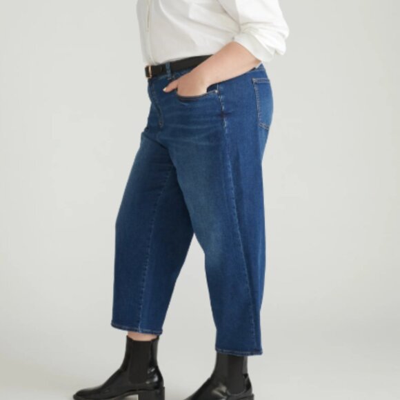 NWT Universal Standard Bae Boyfriend Crop Jeans Plus Size 38 7X - Picture 2 of 8